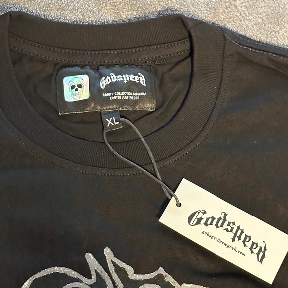 GodSpeed Black Graphic T-Shirt New - Picture 3 of 6